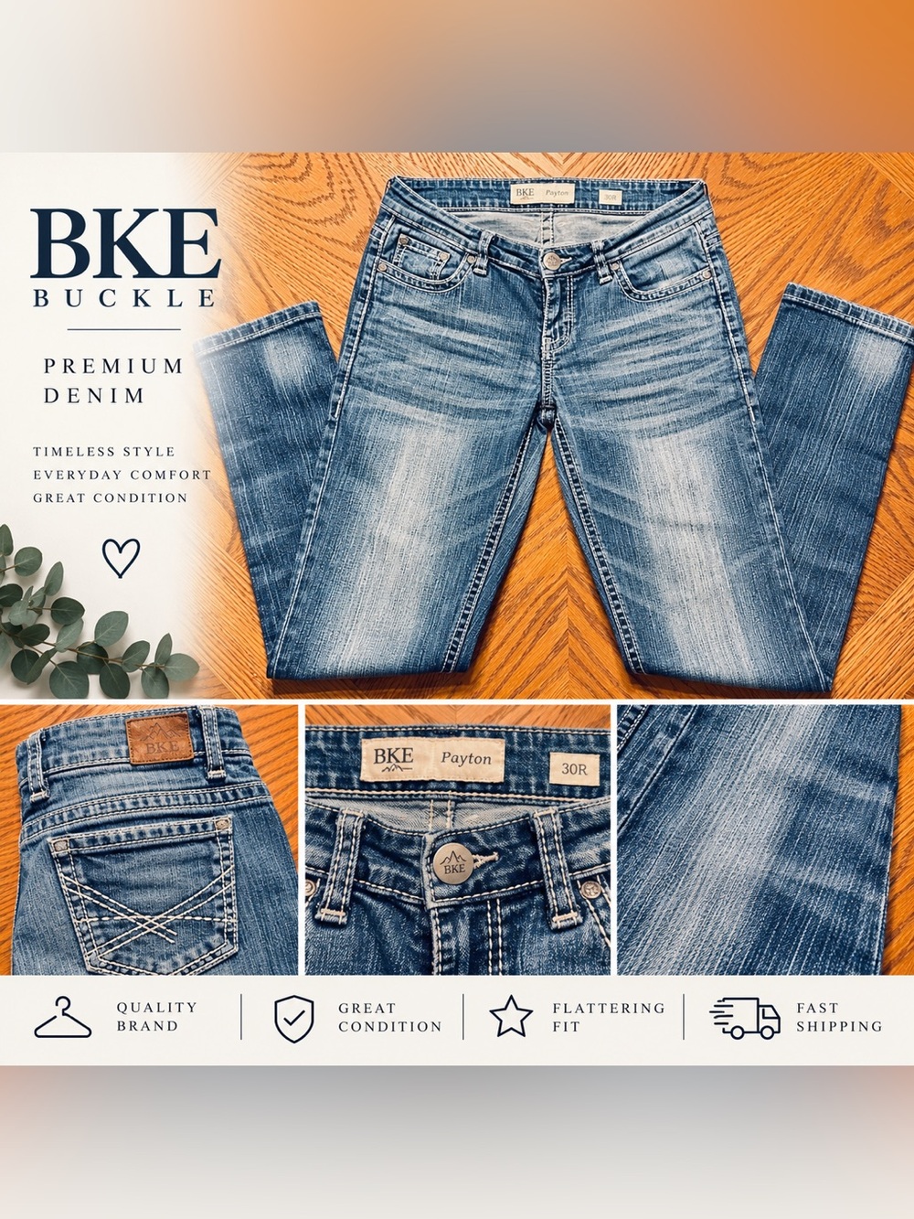 BKE Payton Skinny Jeans in Light Blue Wash